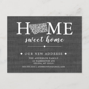 Tarjeta postal de Invitación móvil estatal MONTANA