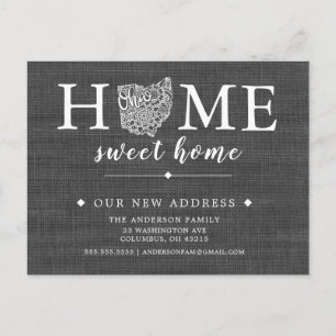 Tarjeta postal de Invitación móvil estatal OHIO