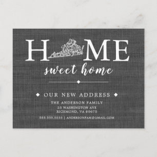 Tarjeta postal de Invitación móvil estatal VIRGINI