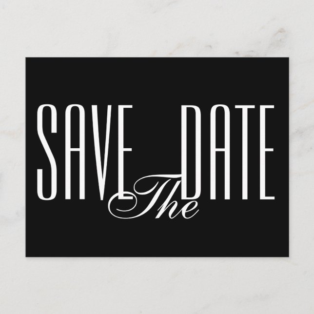 Tarjeta Postal de Invitación para Guardar la Fecha (Anverso)