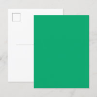 Tarjeta postal de invitación personalizada esmeral