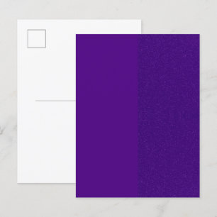 Tarjeta postal de invitación RSVP con brillo púrpu