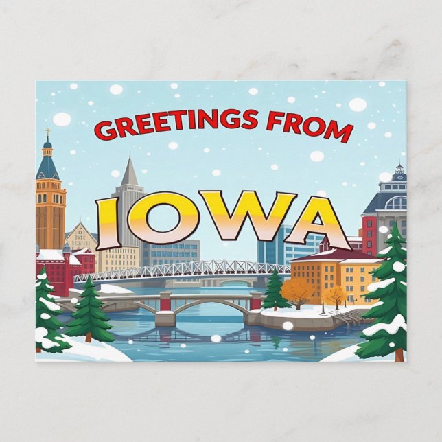 Tarjeta postal de IOWA (Anverso)