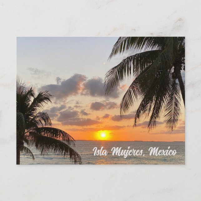 Tarjeta postal de Isla Mujeres, México  (Anverso)