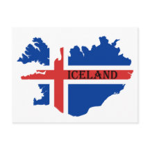 Tarjeta postal de islandia