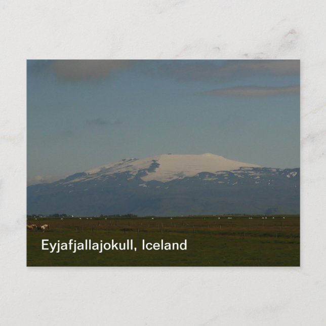 Tarjeta postal de Islandia Eyjafjallajokull (Anverso)