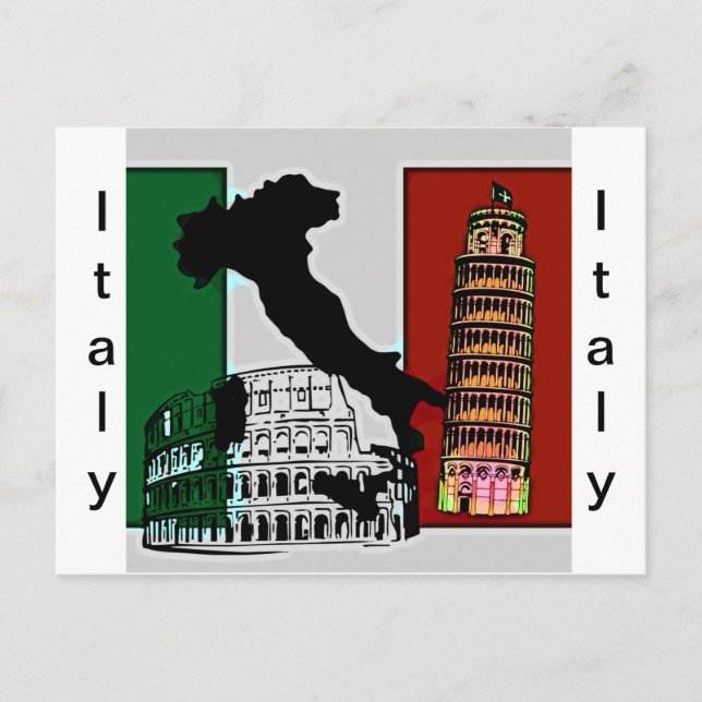 Tarjeta postal de Italia (Anverso)