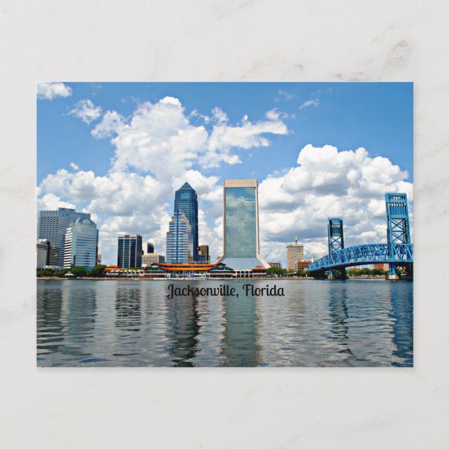 Tarjeta postal de Jacksonville, FL (Anverso)