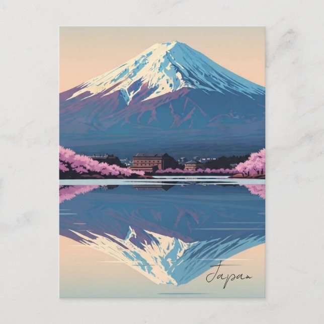 Tarjeta postal de Japón Monte Fuji Fujisan (Anverso)