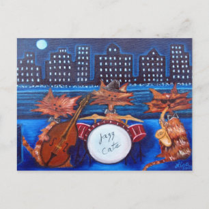 Tarjeta postal de Jazz Cats