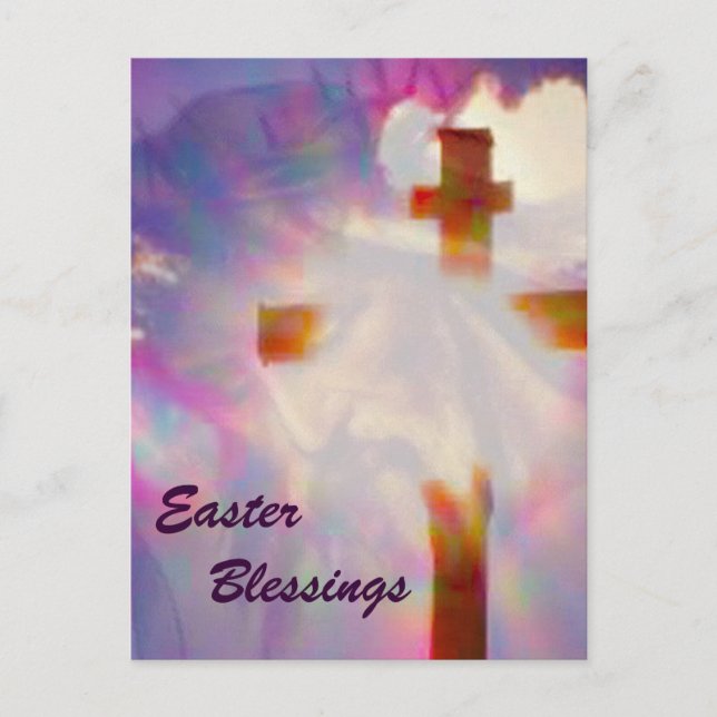 Tarjeta postal de Jesús y Pascua (Anverso)