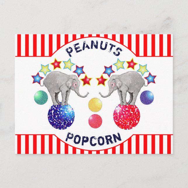 Tarjeta postal de jubilación divertida de elefante (Anverso)