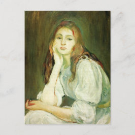 Tarjeta postal de Julia soñando de Berthe Morisot