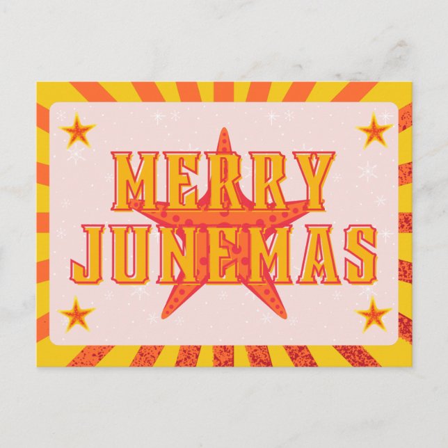 Tarjeta postal de Junemas alegre (Anverso)
