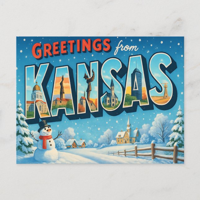 tarjeta postal de KANSAS (Anverso)