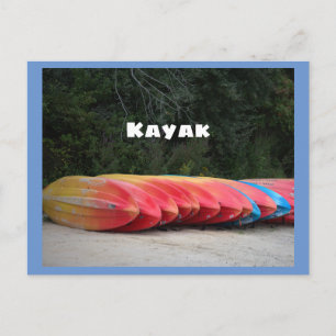 Tarjeta postal de kayaks