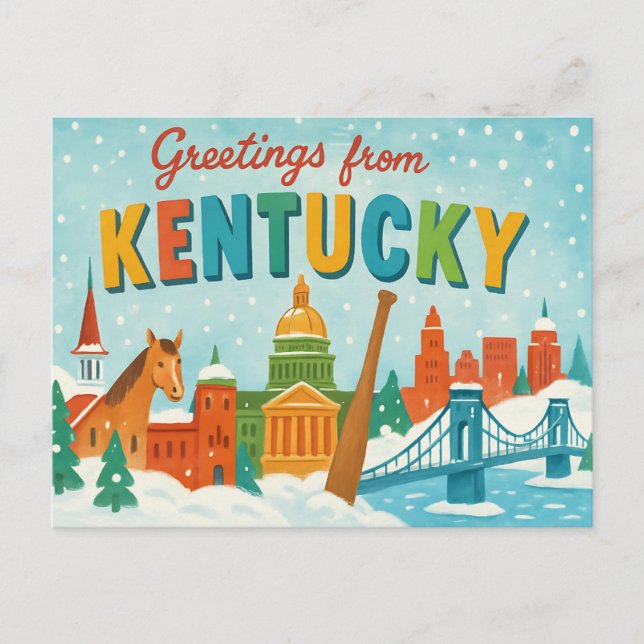 Tarjeta postal de KENTUCKY (Anverso)