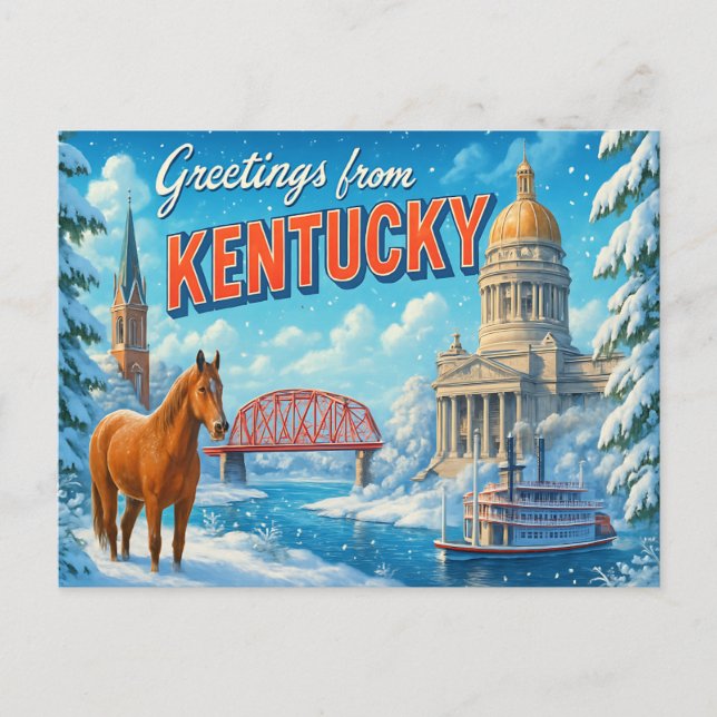 Tarjeta postal de KENTUCKY (Anverso)