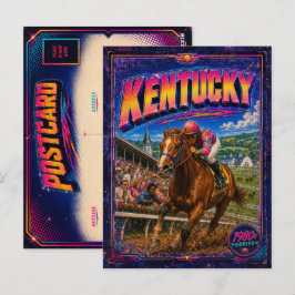 Tarjeta postal de Kentucky de los 80 retro