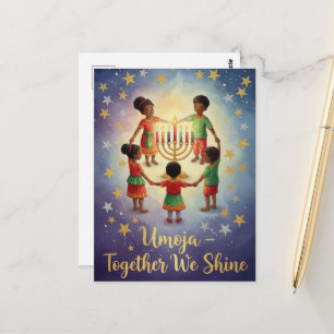 Tarjeta postal de Kinara Feliz Kwanzaa