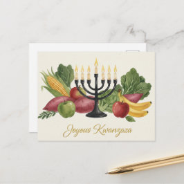 Tarjeta postal de Kinara Feliz Kwanzaa