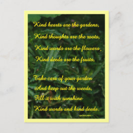 Tarjeta postal de Kindness Garden