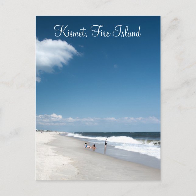 Tarjeta postal de Kismet, Fire Island (Anverso)