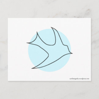 Tarjeta postal de Knightingales (Azul)