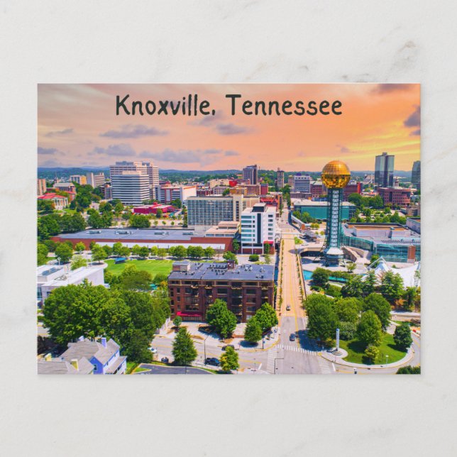 Tarjeta postal de Knoxville Tennessee (Anverso)