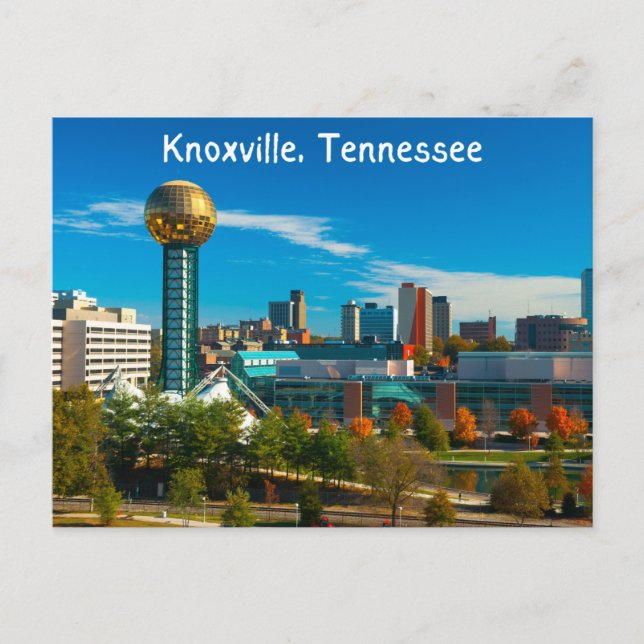 Tarjeta postal de Knoxville Tennessee (Anverso)