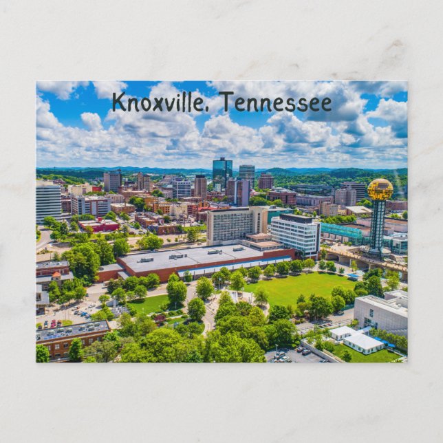 Tarjeta postal de Knoxville Tennessee (Anverso)