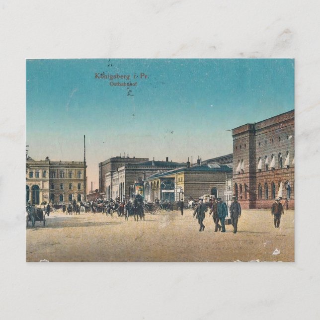 Tarjeta postal de Koningsberg/Kaliningrado (Anverso)