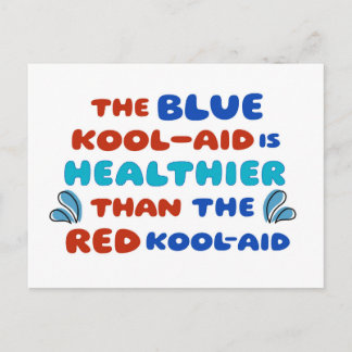 Tarjeta postal de Kool Aid azul