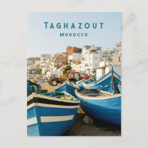 Tarjeta postal de la aldea costera de Taghazout Ma