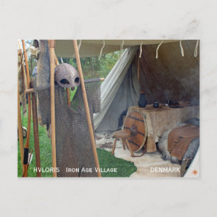 ¡Tarjeta postal de la aldea de la Edad de Hierro H