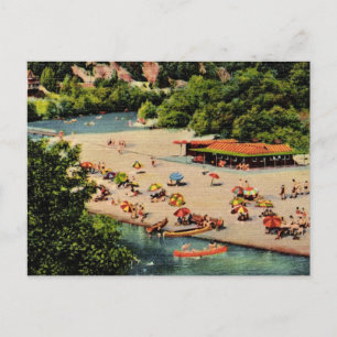 Tarjeta postal de la antigua playa del río Ruso