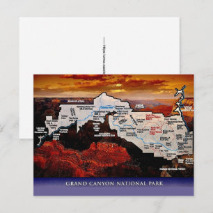 Tarjeta postal de la atracción del Gran Cañón