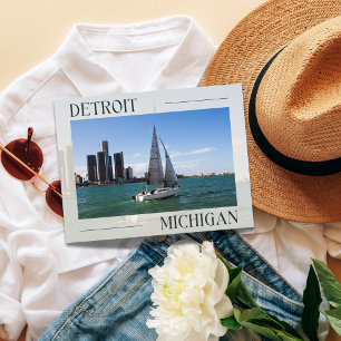 Tarjeta postal de la aventura náutica de Detroit