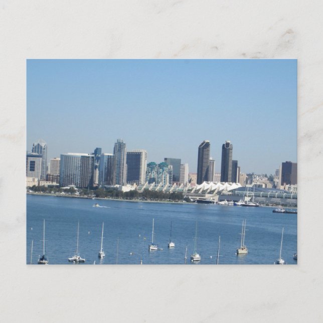 TARJETA POSTAL DE LA BAHÍA DE SAN DIEGO (Anverso)