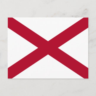 tarjeta postal de la bandera de Alabama