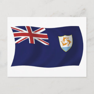 Tarjeta postal de la bandera de Anguila