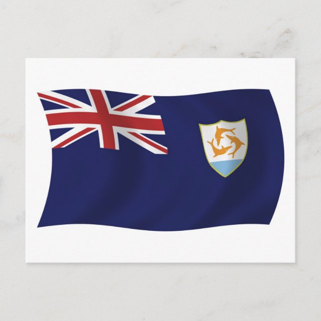 Tarjeta postal de la bandera de Anguila (Anverso)