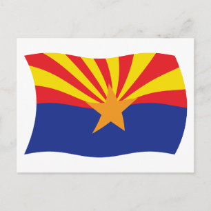Tarjeta postal de la bandera de Arizona