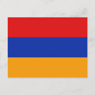Tarjeta postal de la bandera de Armenia