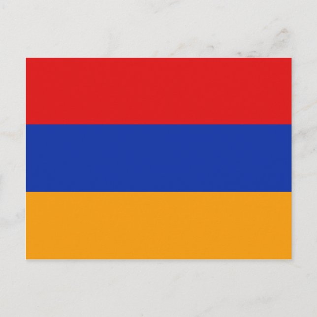 Tarjeta postal de la bandera de Armenia (Anverso)