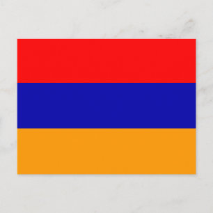 Tarjeta postal de la bandera de Armenia