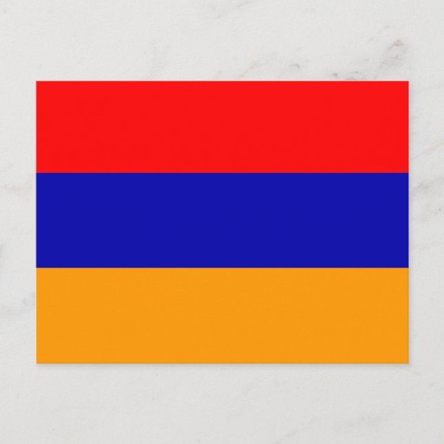 Tarjeta postal de la bandera de Armenia (Anverso)