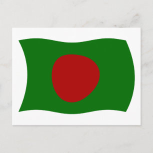 Tarjeta postal de la bandera de Bangladesh