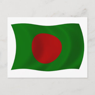 Tarjeta Postal de la Bandera de Bangladesh