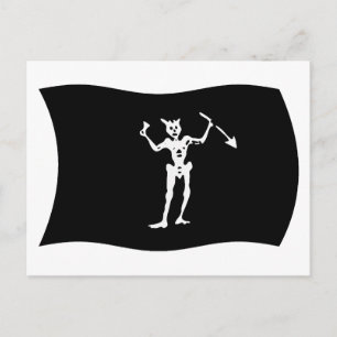 Tarjeta Postal de la Bandera de Barbanegra